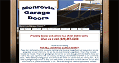 Desktop Screenshot of monroviagaragedoors.com